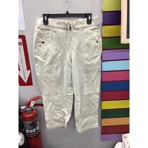 Anybody all-stretch twill tapered pants with faux d ring petite small new qvc